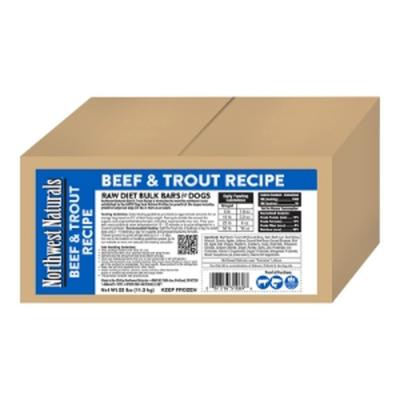 Northwest Naturals Bulk Meal Bars Beef & Trout Recipe for Dogs 25 lb.