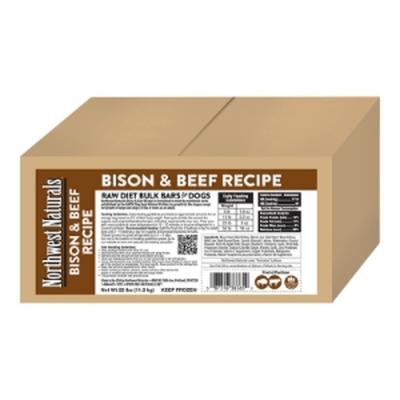 Northwest Naturals Bulk Meal Bars Bison & Beef Recipe for Dogs 25 lb.