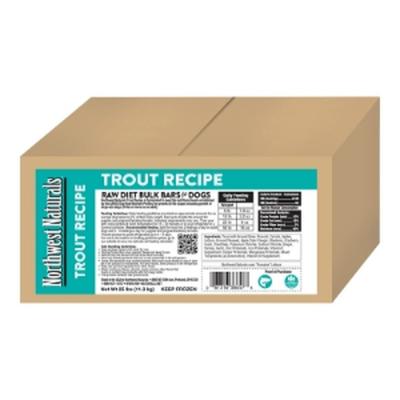 Northwest Naturals Bulk Meal Bars Trout Recipe for Dogs 25 lb.