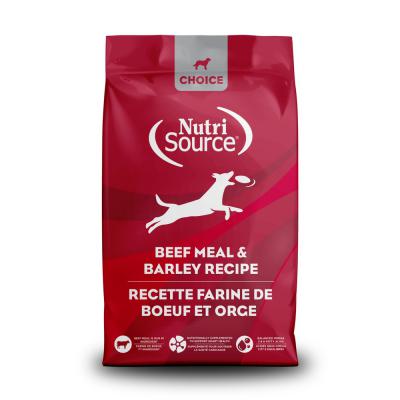 NutriSource Choice Adult Dry Dog Food Beef Meal & Barley Recipe 40 lb.