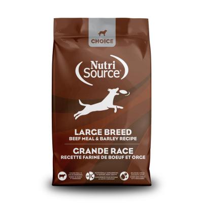 NutriSource Choice Large Breed Dry Dog Food Beef Meal & Barley Recipe 40 lb.