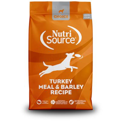 NutriSource Choice Dry Dog Food Turkey Meal & Barley 40 lb.
