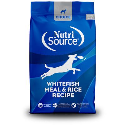 NutriSource Choice Dry Dog Food White Fish Meal & Rice Recipe 40 lb.
