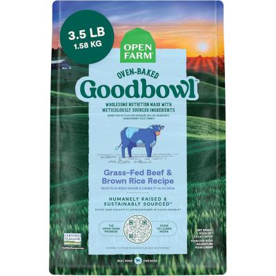 Open Farm Goodbowl Grass-Fed Beef & Brown Rice Recipe 3.5 lb.