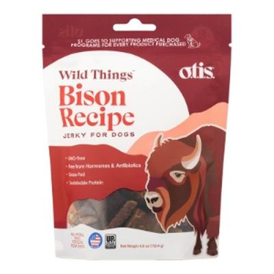 Otis Dog Wild Things Bison Jerky 4 oz.