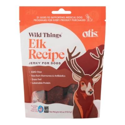 Otis Dog Wild Things Elk Jerky 4 oz.