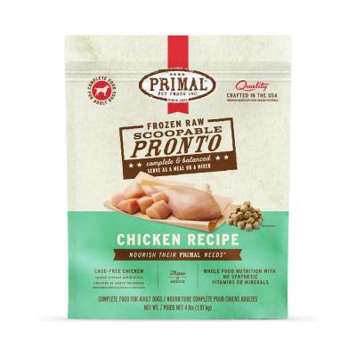 Primal Frozen Raw Pronto Chicken Formula For Dogs 12 oz.