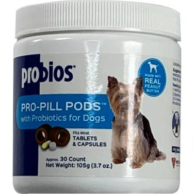 Probios Pro-Pill Pods W/Probiotics For Small Dogs Peanut Butter 30 Ct