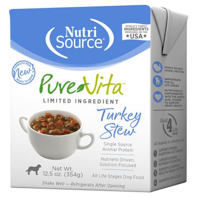 NutriSource PureVita Limited Ingredient Turkey Stew 12.5 oz.