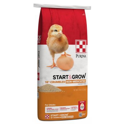 Purina Start & Grow Non-Medicated Crumbles 25 lb.