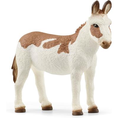 Schleich Farm World American Spotted Donkey Animal Toy