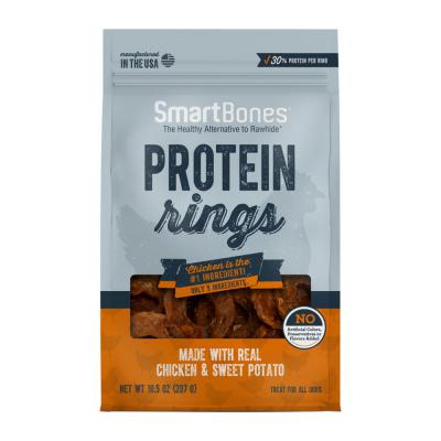 SmartBones Protein Rings Dog Treat Chicken & Sweet Potato 10.5 oz.