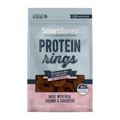 SmartBones Protein Rings Dog Treat Salmon & Chickpea 10.5 oz.