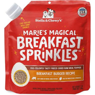 Stella & Chewy's Marie's Magical Breakfast Sprinkles Breakfast Burger Recipe Dog Food Topper 7 oz.