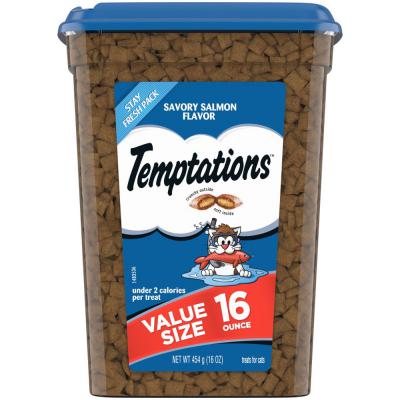 Temptations Classics Crunchy & Soft Adult Cat Treats Savory Salmon 16 oz.