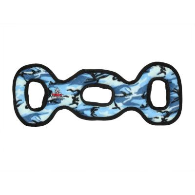 Tuffy Ultimate 3-Way-Tug Durable Dog Toy Blue Camo 24 in.