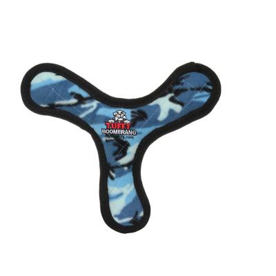 Tuffy Ultimate Boomerang Durable Dog Toy Blue Camo 11 in.
