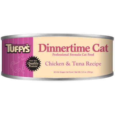 Tuffy's Dinnertime Canned Cat Food Chicken & Tuna 5.5 oz.