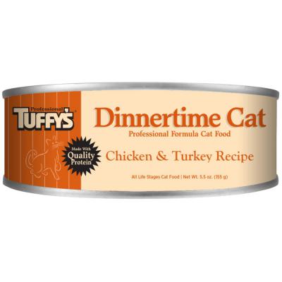 Tuffy's Dinnertime Canned Cat Food Chicken & Turkey 5.5 oz.