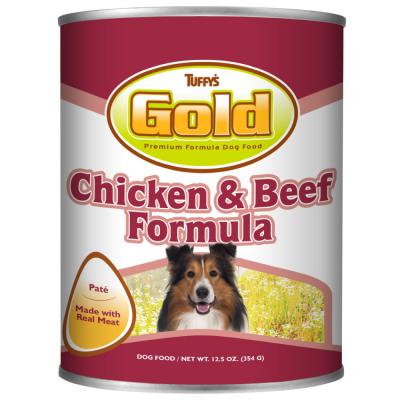 Tuffy's Gold Canned Dog Food Chicken & Beef 12.5 oz.