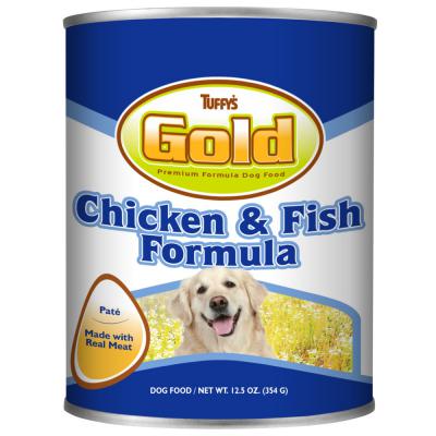 Tuffy's Gold Canned Dog Food Chicken & Fish 12.5 oz.