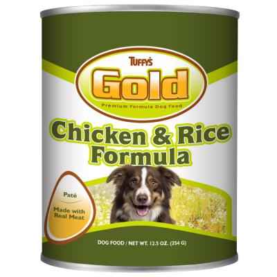 Tuffy's Gold Canned Dog Food Chicken & Rice 12.5 oz.