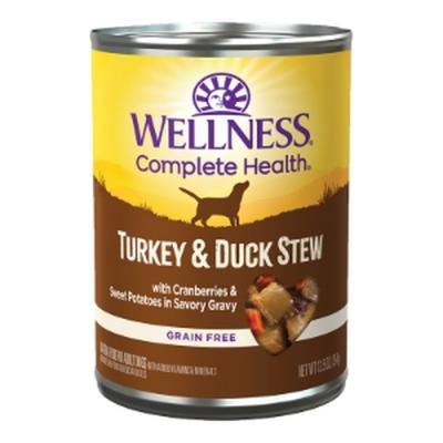 Wellness Complete Health Turkey & Duck Stew with Cranberries & Sweet Potatoes Grain-Free Wet Dog Food 12.5 oz.