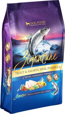 Zignature Trout & Salmon Meal Formula Dog Food 4 lb.