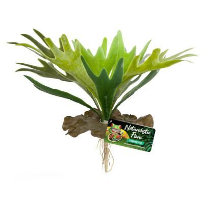 Zoo Med Naturalistic Flora Staghorn Fern Terrarium Plant Green Brown
