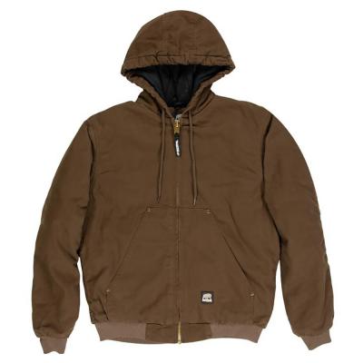 Berne Washed Hooded Jacket MD Bark