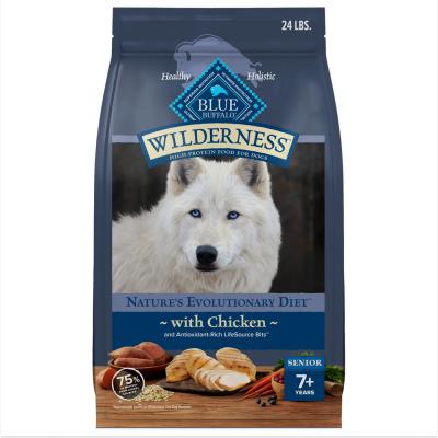 Blue Wilderness Senior Dog Chicken with Wholesome Grains Recipe 24 lb.