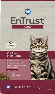 Blue Seal EnTrust Adult Cat Chicken Meal Recipe 20 lb.