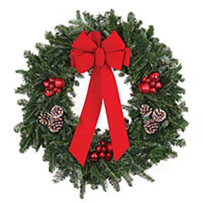Decorated Fraser Fir Wreath 14 In.