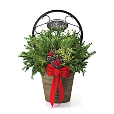 Holiday Welcome Planter Large 32 In. Tall