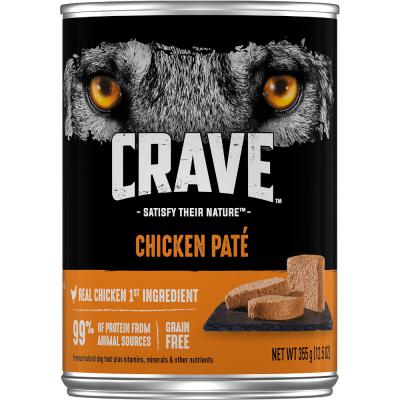 Crave Chicken Pate Grain Free Dog Food 12.5 oz.