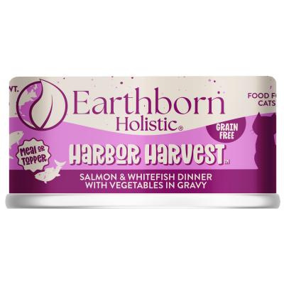 Earthborn Harbor Harvest Salmon & Whitefish Dinner with Vegetables in Gravy Grain Free Cat Food 3 oz.