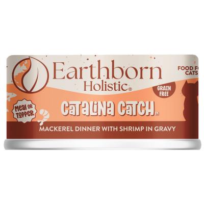 Earthborn Catalina Catch Mackerel Dinner with Shrimp in Gravy Grain Free Cat Food 5.5 oz.