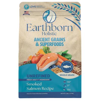Earthborn Unrefined Smoked Salmon With Ancient Grains & Superfoods Dry Dog Food 12.5 lb.
