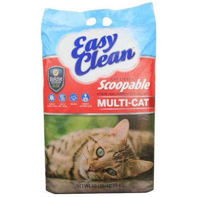 Easy Clean Multi Cat Scoopable Cat Litter Odor Block 20 lb.