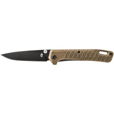 Gerber Gear Zilch Folding Pocket Knife 3.1 in. Plain Edge Blade Coyote Brown