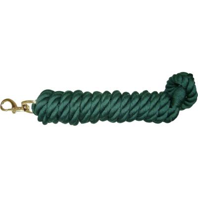 Hamilton Cotton Rope Lead w/Brass Bolt Snap Hunter Green 10 ft.