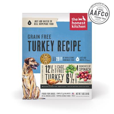 Honest Kitchen Turkey Recipe Grain Free Dehydrated Dog Food 2 lb.