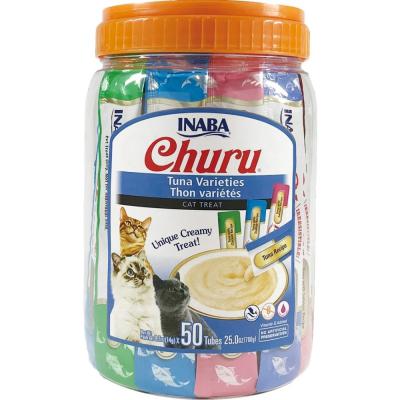 Churu Puree Cat Treats Variety Pack Tuna 0.5 oz. 50 Pack