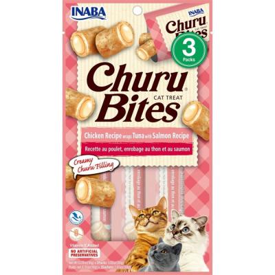 Inaba Churu Bites Cat Treats Tuna/Salmon 0.35 oz. 3 ct