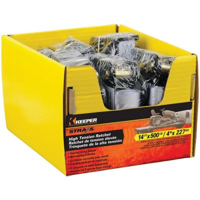 Keeper Tie-Down 1 in. W 14 ft. L Gray 500 lb. Working Load S Hook End