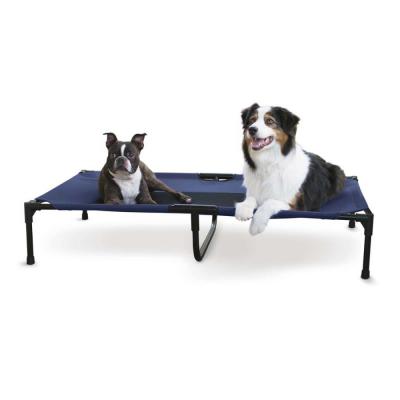 Original Pet Cot Elevated Dog Bed Blue/Black Mesh XL 50 X 32 X 9 in.