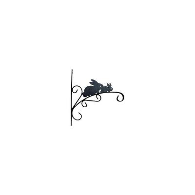 Landscapers Select Plant Bracket 11 in. L 11.8 in. H Steel Matte Black Wall Mounting