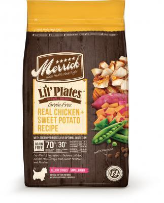 MERRICK LIL PLATES GF PUPPY CHICKEN/SW POT 4 lb.