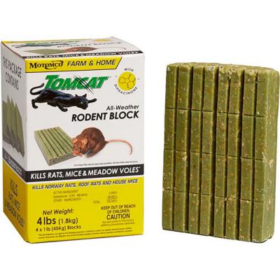 Tomcat All Weather Rodent Block 1 lb. 4ct
