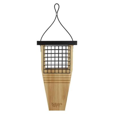 Nature's Way Tail Prop Suet Feeder Cedar 14 x 7.875 x 3 in.